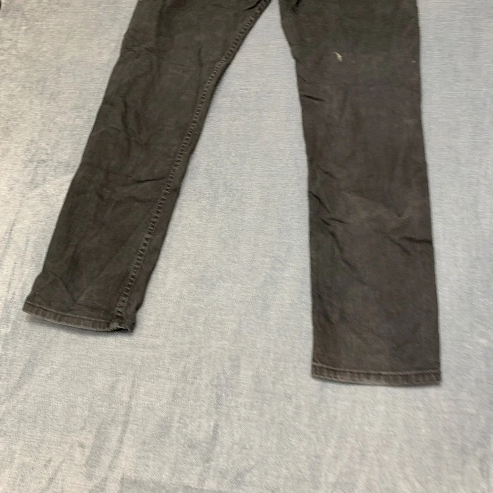 Levi's 511 Slim Fit Straight Jeans Mens 34x30 Black Denim Non Stretch 5 Pockets